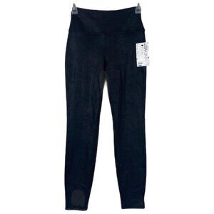 Nine West Imitation Leather Ponte Legging Dull Black Small